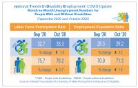 nTIDE September 2020 - October 2020 Comparison of Economic Indicators for People with and without Disabilities