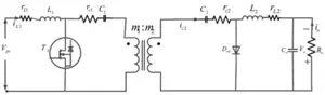 Fig. 3. Isolated capacitor split converter (PV energy transfer capacitor split converter)