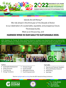 UOG Conference on Island Sustainability flyer