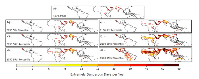 Projections for 'extremely dangerous' heat stress
