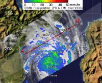 TRMM Satellite Sees Major Cyclone Funso's Rainfall