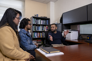 WVU students & associate professor