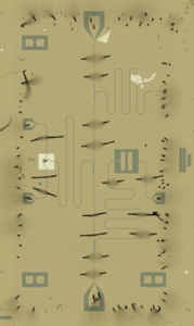 Optical micrograph of the team’s superconducting qubit chip that’s 1,000 times smaller than others made with conventional fabrication techniques