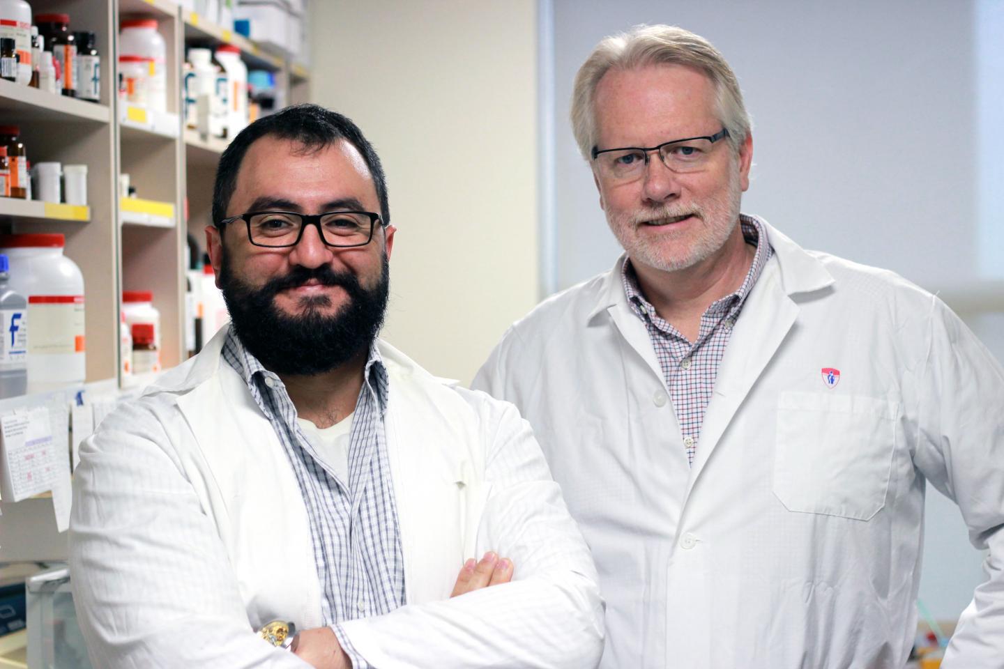 Cristian Zaelzer and Dr. Charles Bourque, McGill University Health Centre (1 of 2)