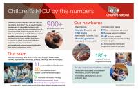 A Glance at the Neonatal Intensive Care Unit at Children’s National Health System, by the Numbers