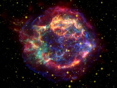 Remnants of a Supernova in the Constellation Cassiopeia, Cas A
