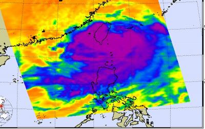 NASA's AIRS Image of Morakot's Icy Clouds