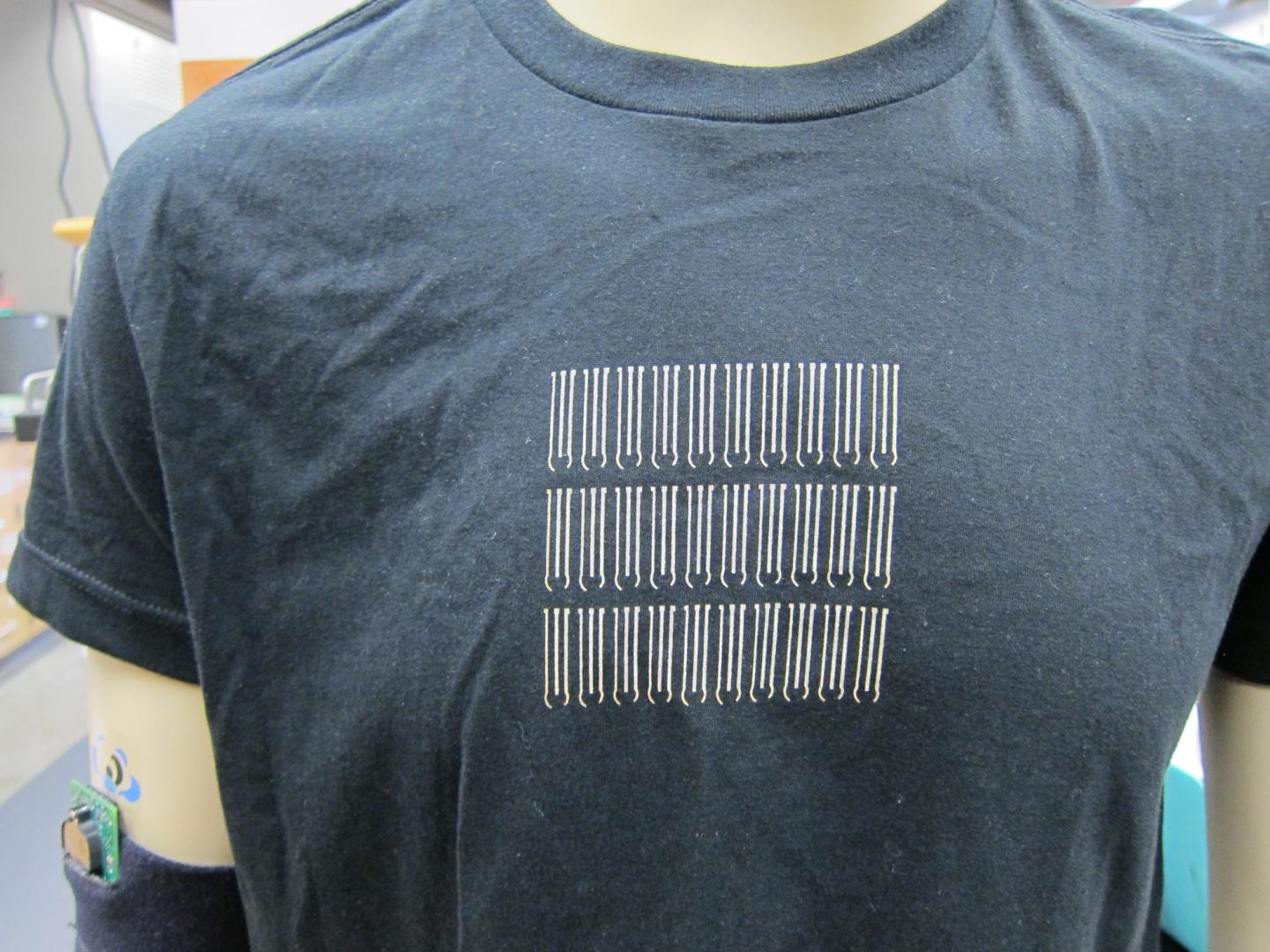 T-Shirt with Printed Electrodes