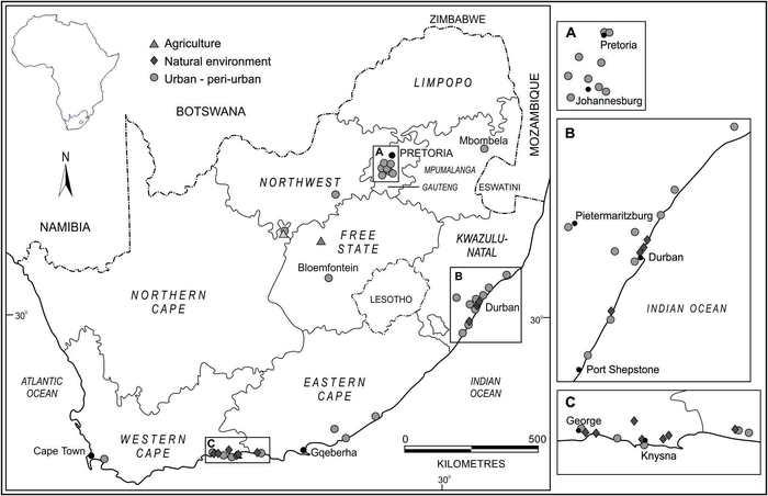 Distribution map