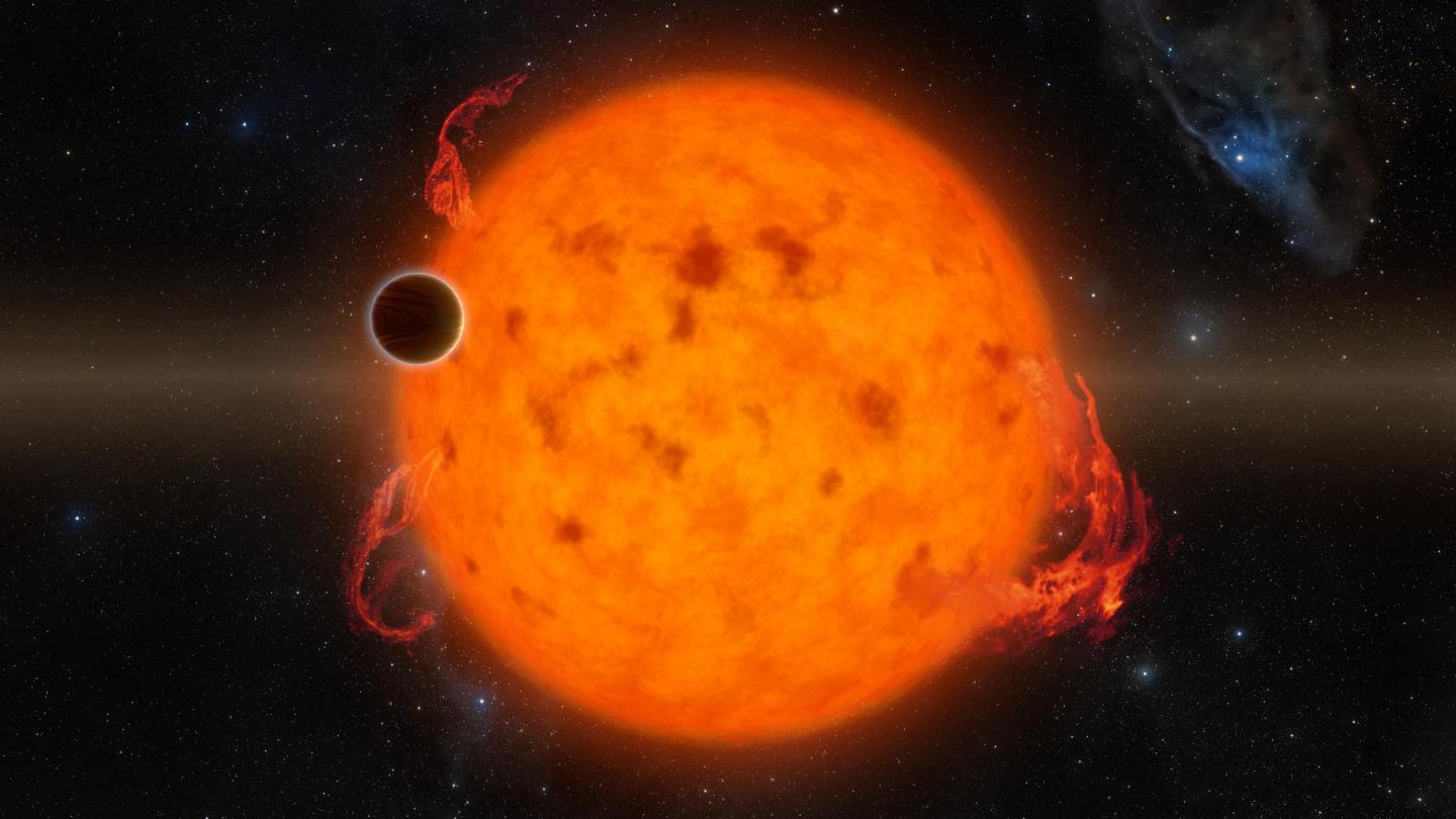 Exoplanet Orbits Youthful Star (Artist Concept)