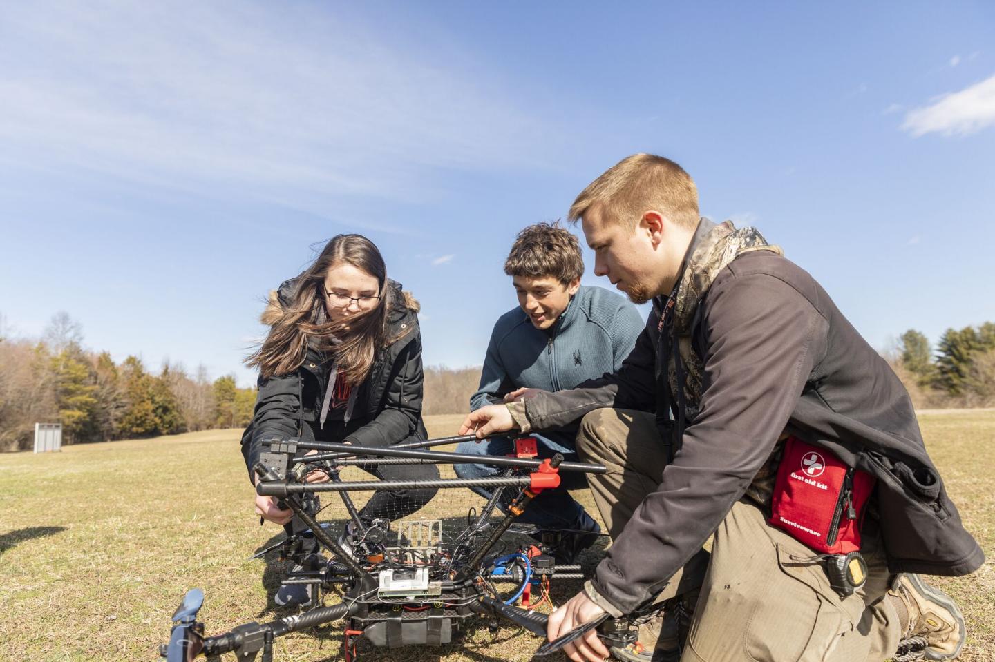 Flying Drones on UVA's Milton Field