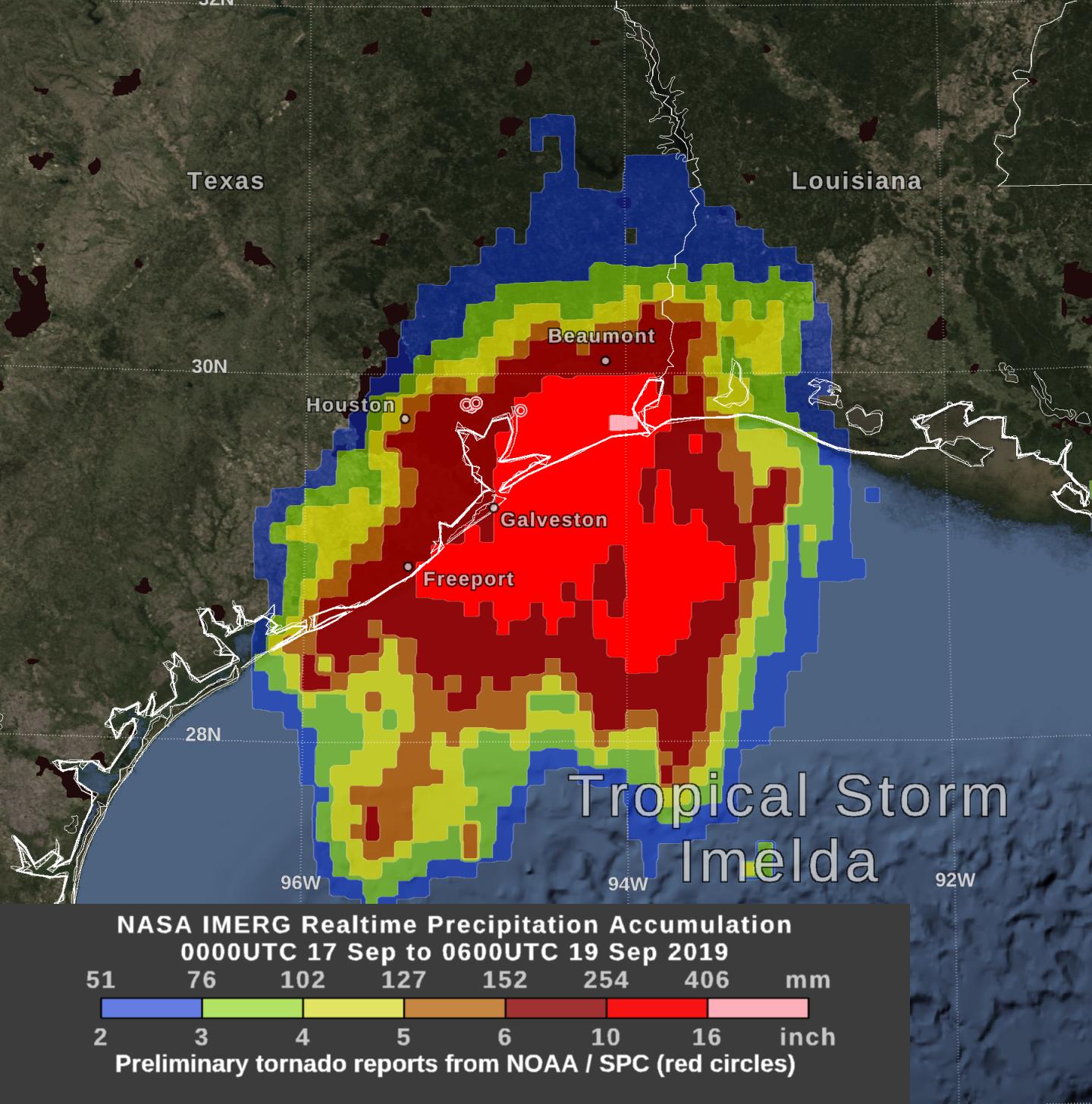 NASA estimates Tropical Depression Imelda s h EurekAlert