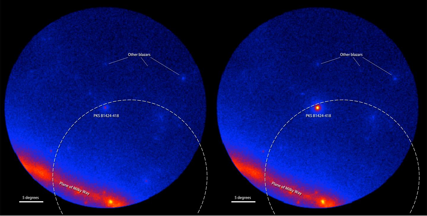 Gamma-Ray Sky around the Blazar PKS B1424-418