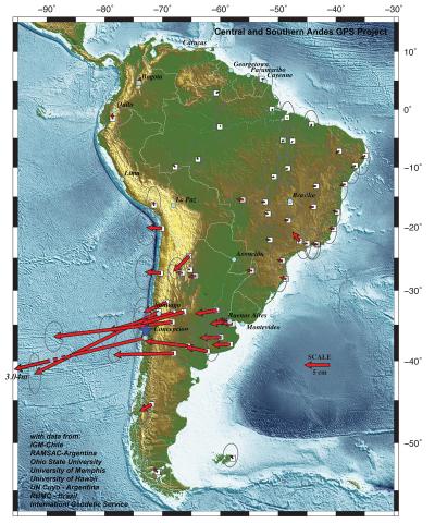 Researchers Show How Far South American Cities Moved In Quake (1 of 2)