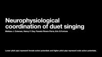 Neurophysiological coordination of duet singing