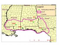 Deep South Plant Speciman Imaging Project Map