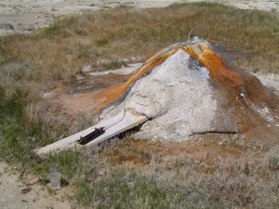 Sampling East Pinto Hot Spring