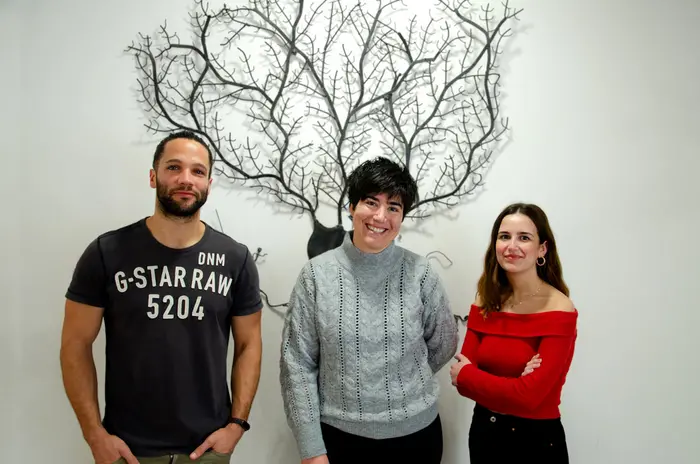 Researchers Francisco Javier Rodríguez Baena, Alerie Guzmán de la Fuente and Sonia Cabeza Fernández.