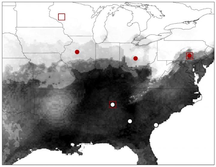 Overwintering and Collection Sites for Mosquitoes in This Study