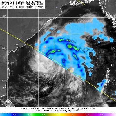 Cyclone 04B Seen by TRMM