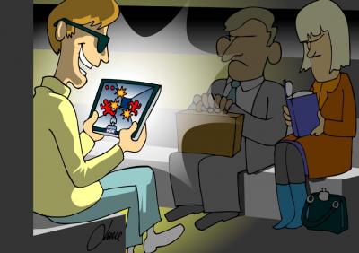 Cartoon Showing the HDR technology