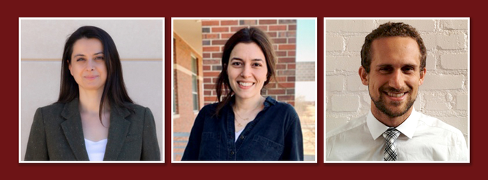 Handan Acar (left), Seren Hamsici (middle) and Andrew White (right)