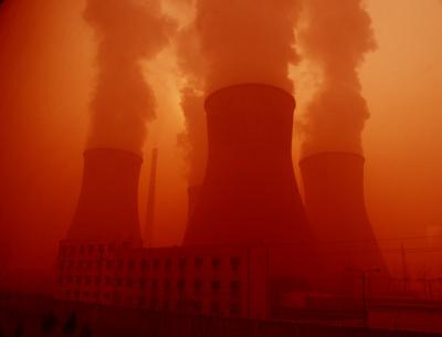 Power Plant Chimneys in Jiangsu China