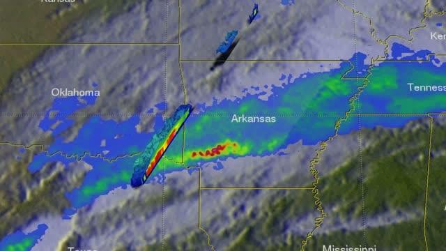 Video of Stiorms Over Arkansas