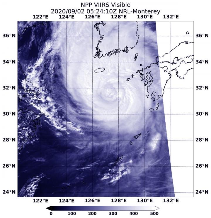 Suomi NPP image of Maysak