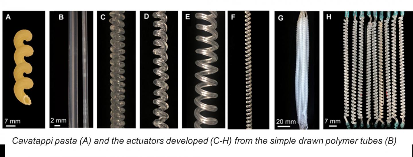 Actuators developed from polymer tubes