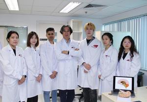 Professor He and his research team,