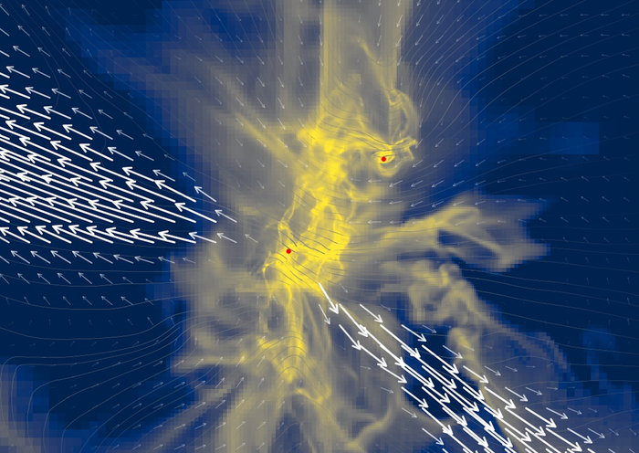 Simulation of binary star