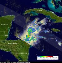 TRMM Rainfall Rates in Tropical Storm Rina