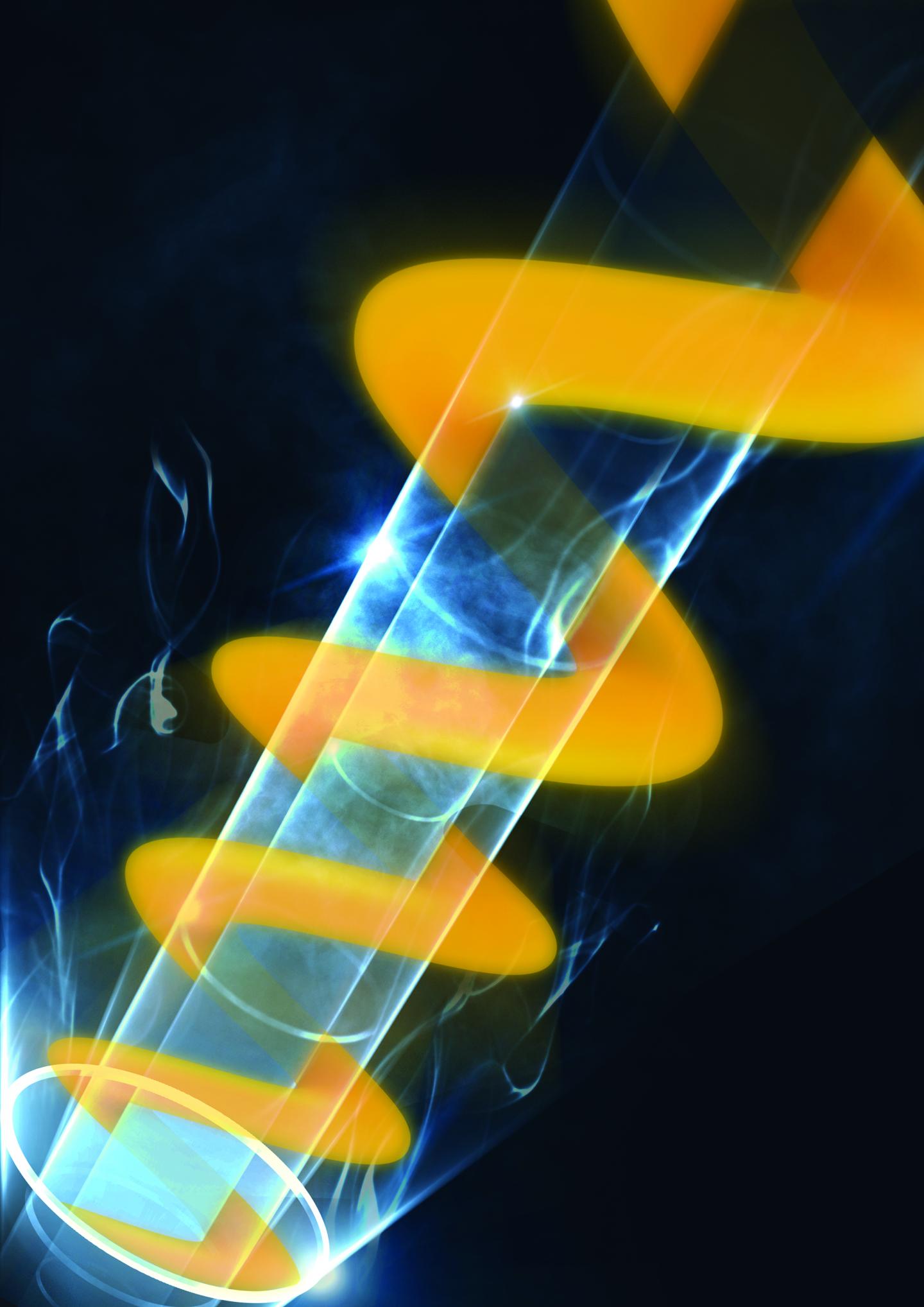 Spiral Light Created at Source