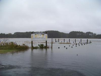 Flooding In Accomack County, Va., from Ida's Low