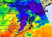 NASA AIRS Infrared Image of the Strong Cold Front