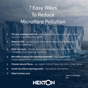 Infographic: 7 Easy Ways to Reduce Microfibre Pollution