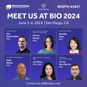 Insilico Medicine Leadership at BIO International June 3-6