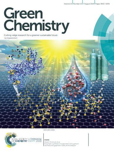 Cover of Green Chemistry, August 7, 2019