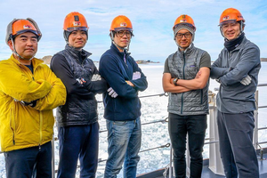 Hokkaido University researchers on the 61st Japanese Antarctic Research Expedition