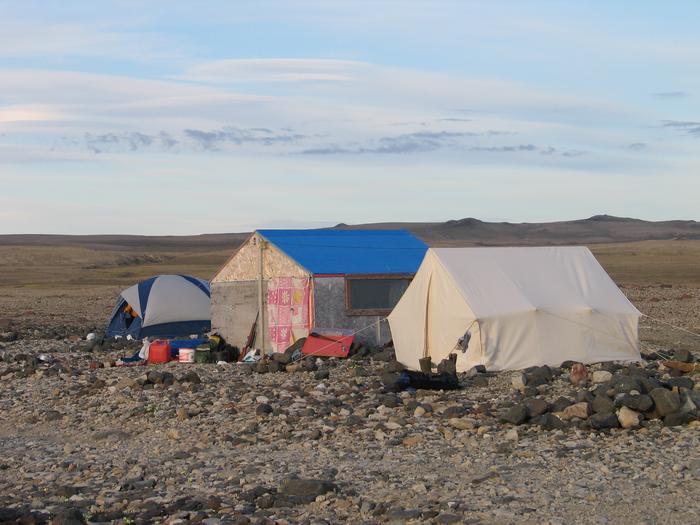 Summer hunting camp at Kijjavik, Canada