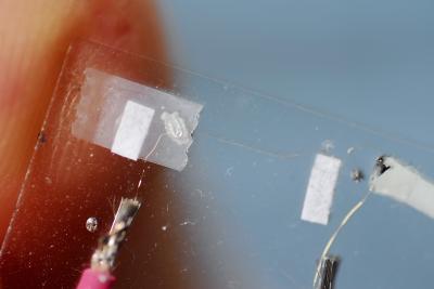 Close-up of Microfiber Nanogenerator