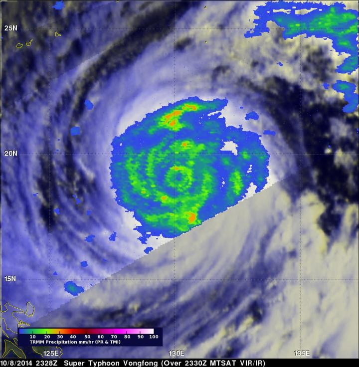 TRMM Image of Vongfong