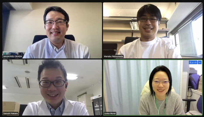 Zoom meeting with co-authors.