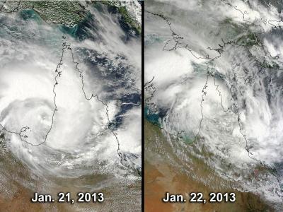2 Days of NASA Images of Tropical Storm Oswald