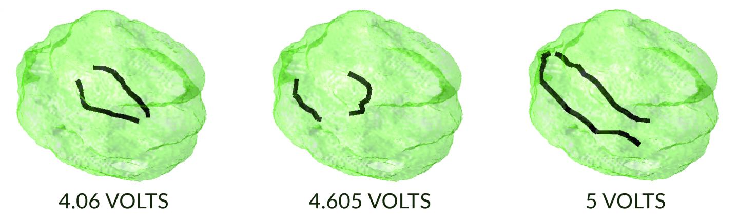 Imaging Defects Inside a Charging Battery Nanoparticle