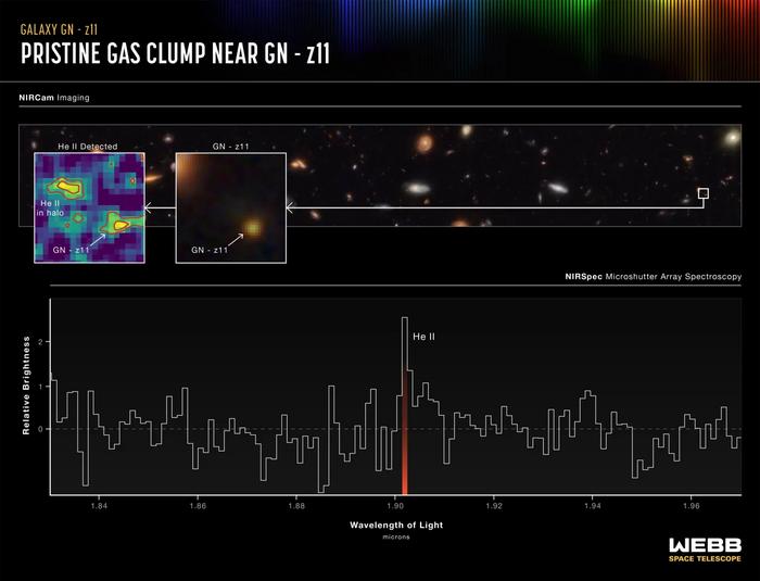 Pristine Gas Clump Near GN-z11