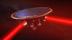 Artist's concept of LISA spacecraft