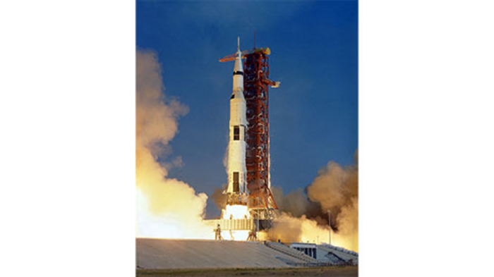The Saturn V rocket carried humans to the moon and remains the most powerful rocket to reach orbit to date.