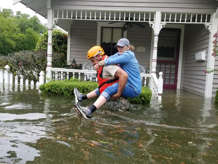 Floodwater rescue